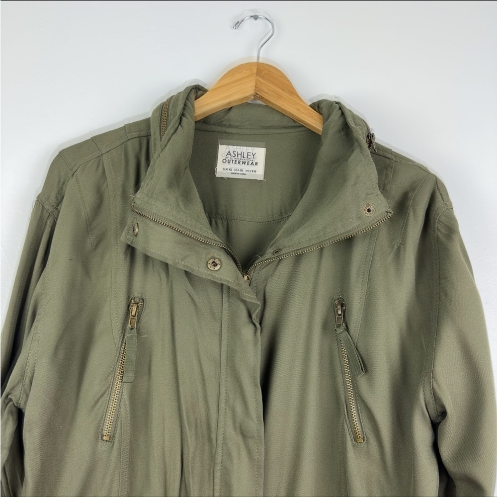 Ashley By 26 International Olive Utility Jacket - Picture 3 of 9